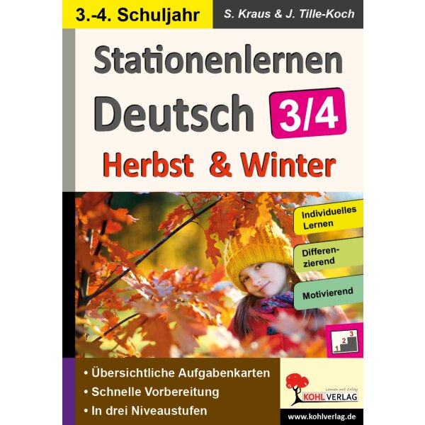 Stationenlernen Deutsch - Herbst und Winter (Kl.3/4)