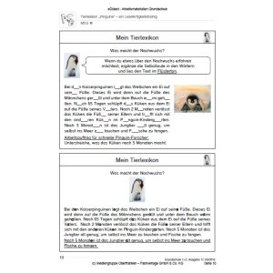 Ein Lesefertigkeitstrainig - Tierlexikon Pinguine (2....