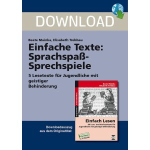 Einfache Texte zum Thema Sprachspaß-Sprechspiele