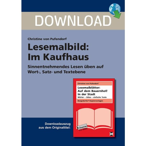 Lesemalbild: Im Kaufhaus