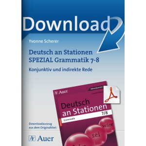 Konjunktiv und indirekte Rede  - Deutsch an Stationen...