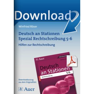 Hilfen zur Rechtschreibung - Deutsch an Stationen