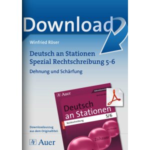 Dehnung und Schärfung - Deutsch an Stationen Kl.5/6