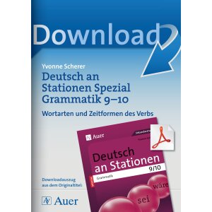 Wortarten und Zeitformen des Verbs - Deutsch an Stationen...