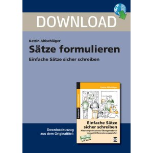 Sätze formulieren - Einfache Sätze sicher...