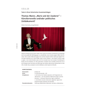 Thomas Mann: Mario der Zauberer