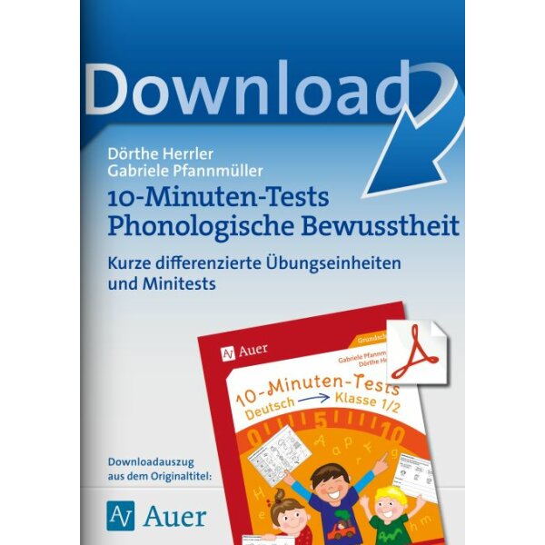 10-Minuten-Tests Deutsch:  Phonologische Bewusstheit