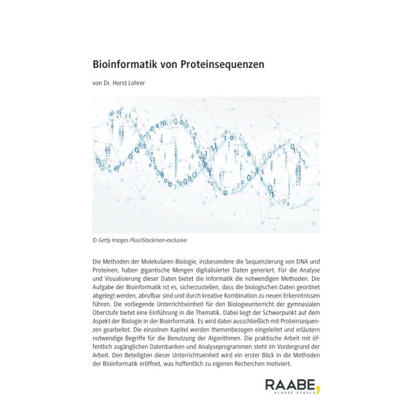 Bioinformatik von Proteinsequenzen