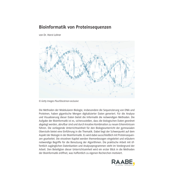 Bioinformatik von Proteinsequenzen