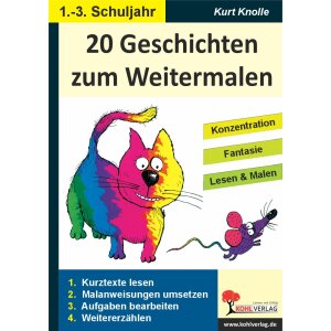 20 Geschichten zum Weitermalen - Band 1 (1.-3. Schuljahr)