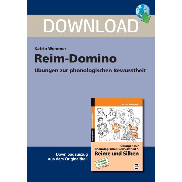 Reime-Domino - Spiel zur phonologischen Bewusstheit