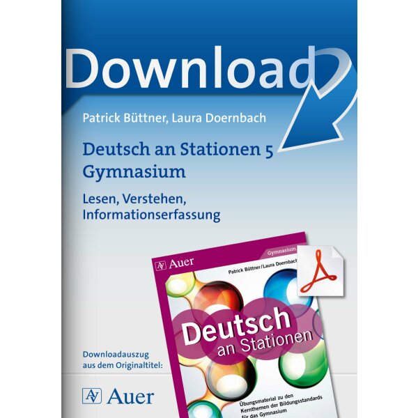Lesen, Verstehen, Informationserfassung -  Deutsch an Stationen am Gymnasium
