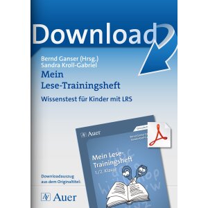 Wissenstest für Kinder mit LRS (Lesen)