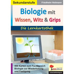 Biologie mit Wissen, Witz & Grips - Lernkartothek