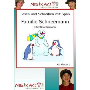 Lesen und Schreiben mit Spaß - Familie Schneemann