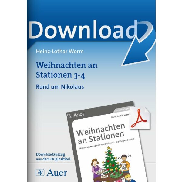 Rund um Nikolaus - Weihnachten an Stationen Klasse 3/4