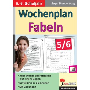 Wochenplan Fabeln - 5/6. Schuljahr