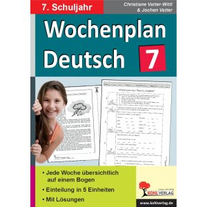 Wochenplan Deutsch - 7. Schuljahr