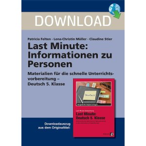 Informationen zu Personen - Last Minute Deutsch 5. Klasse