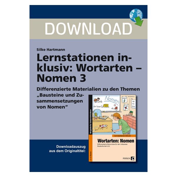 Lernstationen inklusiv: Wortarten - Nomen 3