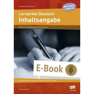 Lernzirkel Deutsch: Inhaltsangabe