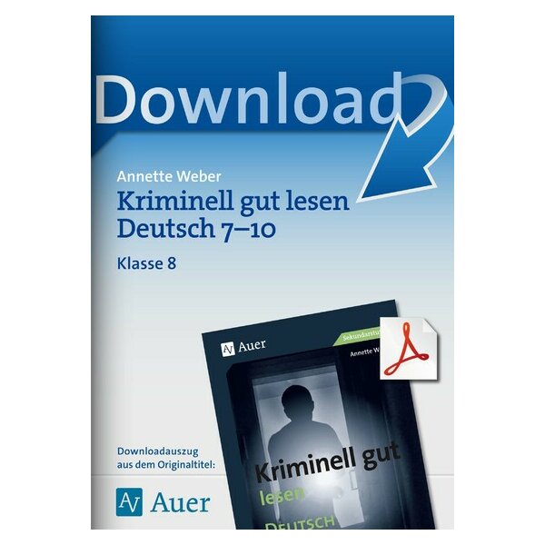 Kriminell gut lesen Deutsch Klasse 8