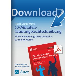 10-Minuten-Training Rechtschreibung