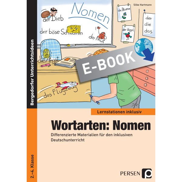 Wortarten: Nomen - Lernstationen inklusiv