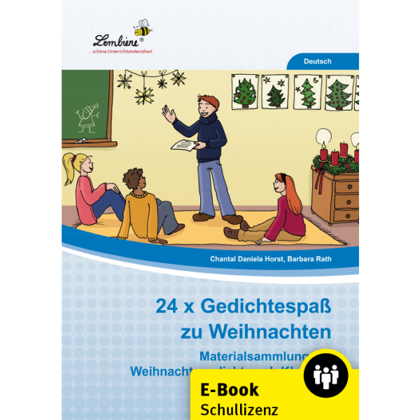 24x Gedichtespaß zu Weihnachten (Schullizenz)