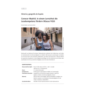 Lernzirkel Conocer Madrid - Lesekompetenz fördern