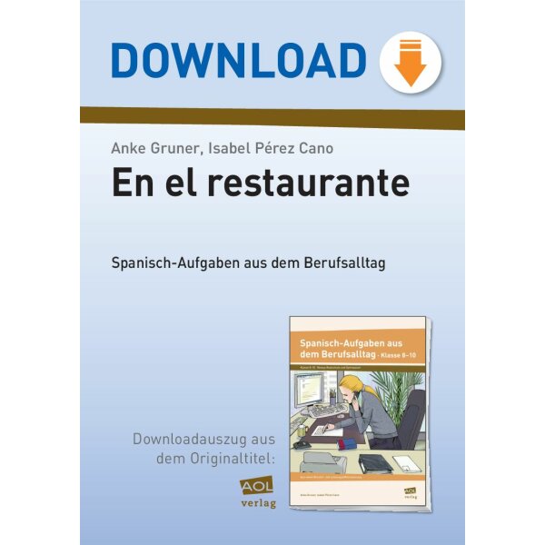 En el restaurante - Spanisch-Aufgaben aus dem Berufsalltag