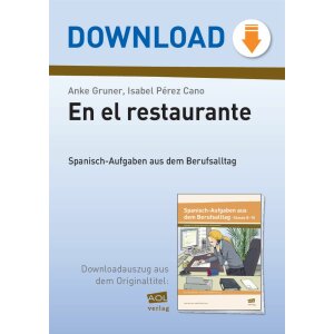 En el restaurante - Spanisch-Aufgaben aus dem Berufsalltag
