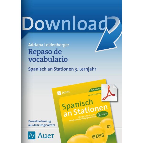 Repaso de vocabulario - Spanisch an Stationen 3. Lernjahr
