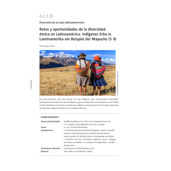 Indigenes Erbe in Lateinamerika am Beispiel der Mapuche