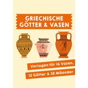 Griechische Götter und Vasen