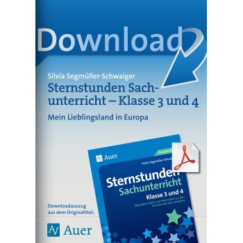 Mein Lieblingsland in Europa - Sternstunden Sachunterricht