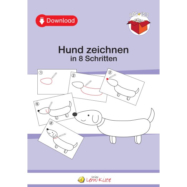 Hund zeichnen in acht Schritten