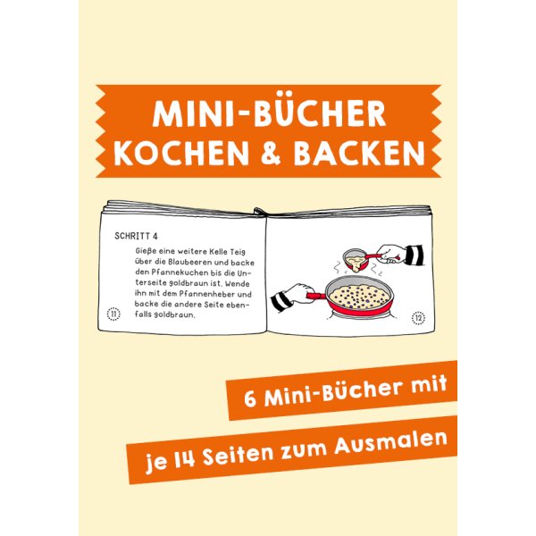Mini-Bücher: Kochen und Backen (Rezepte)