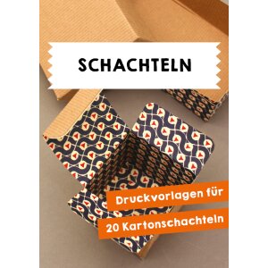 Schachteln - Vorlagen zum Ausdrucken und Basteln