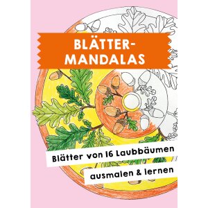 Blätter-Mandalas: Ausmalvorlagen