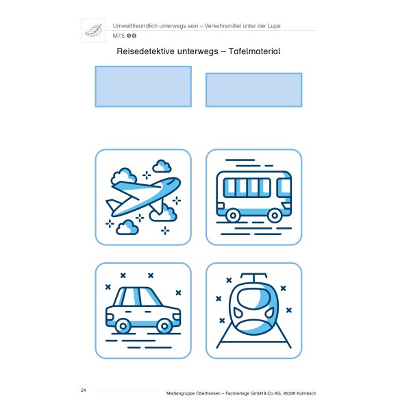 Umweltfreundlich unterwegs sein - Verkehrsmittel (Klasse 3/4)