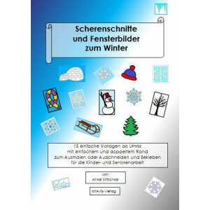 Scherenschnitte und Fensterbilder zum Winter