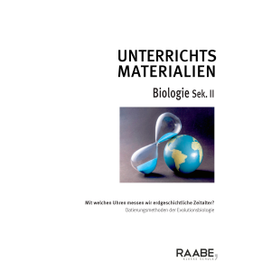 Datierungsmethoden der Evolutionsbiologie