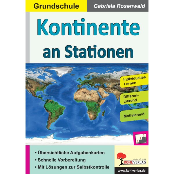 Kontinente an Stationen (Grundschule)