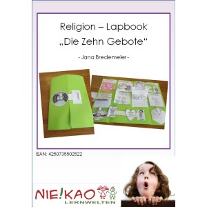 Die Zehn Gebote -  Lapbook (Faltbuch)