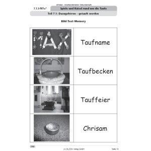 Spiele und Rätsel rund um die Taufe