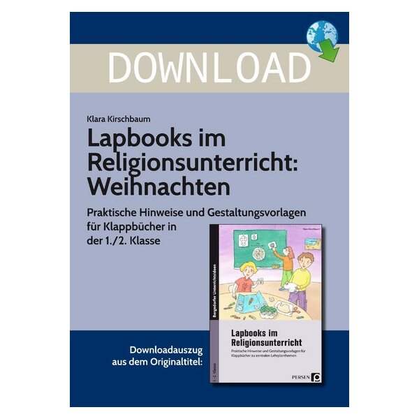 Lapbooks im Religionsunterricht - Weihnachten 1./2. Klasse