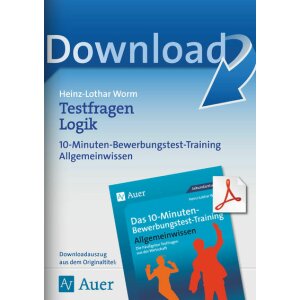 Testfragen Logik - 10-Minuten-Bewerbungstest-Training