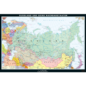 Russland und seine Nachbarstaaten - Politische Karte