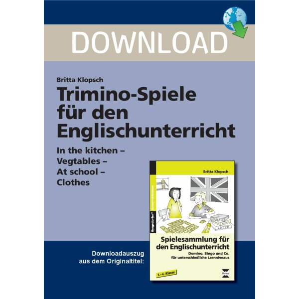 Trimino-Spiele für den Englischunterricht - unterschiedliche Lernniveaus
